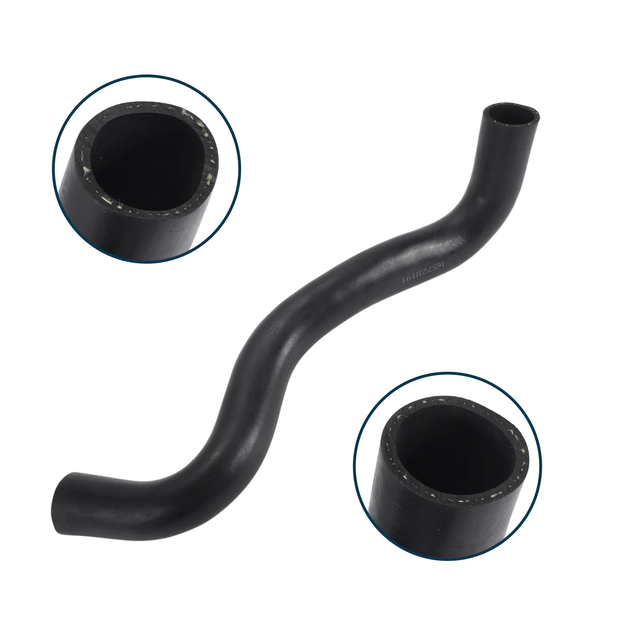 

UXCELL Radiator Hose Heater Hose No.1657231191 for Toyota Reiz 2006-2007 Rubber Downpipe Black 1 Pc