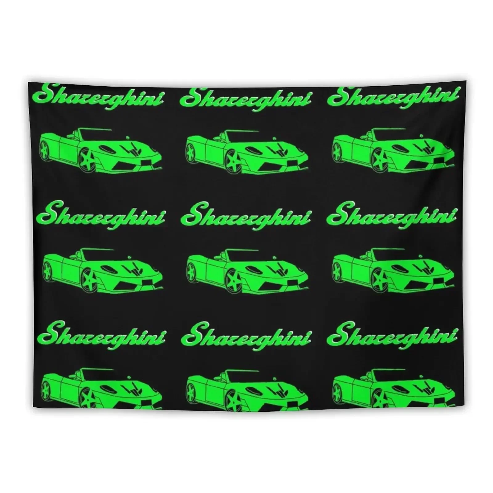 new, sharerghini, sharerghini merch,sharerghini Green, Sharerghini Hoodie, sharerghini t shirt, Sharer car, share, Tapestry