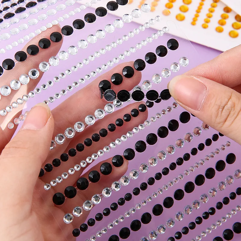 Mixed Sizes Acrylic Diamond Stickers Self Adhesive Rhinestone Gems for DIY Phone Case Water Bottle Decoration Crafts view 4