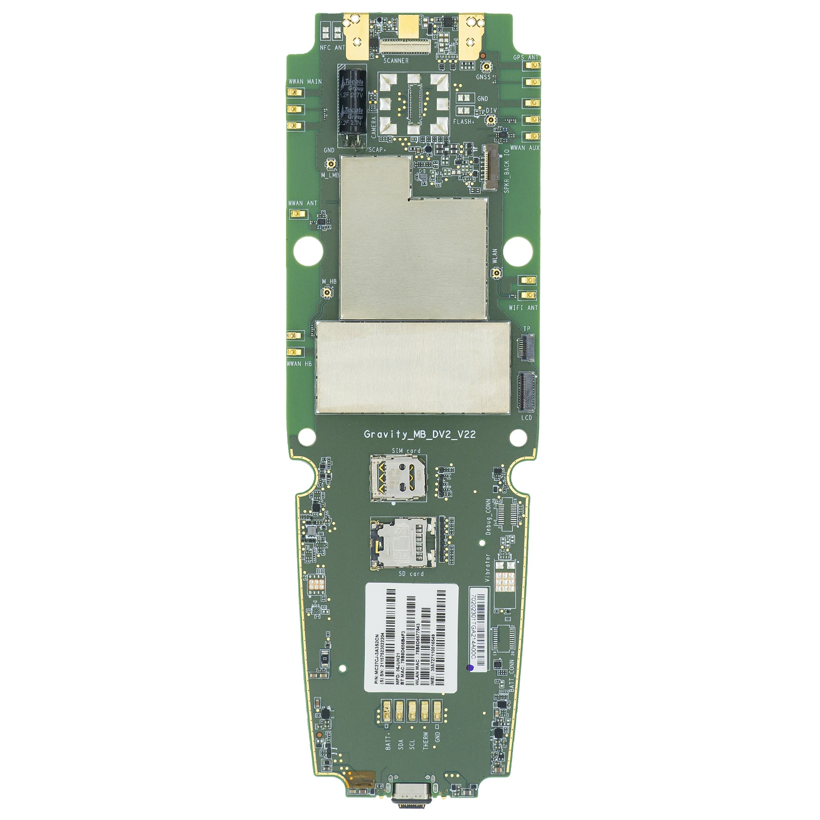 Motherboard Replacement for Zebra MC2200