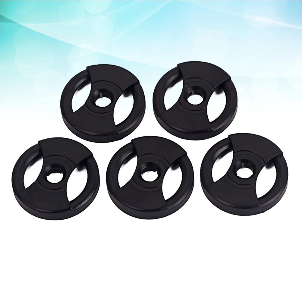 

5Pcs Vinyl Record Adapter Black Stable Replacement Accessories for Turntable Phonograph Converter Vinyl Record Adapter