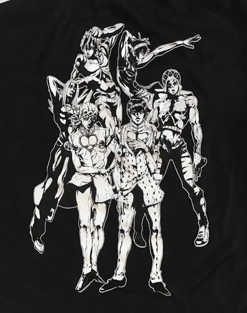 

p39 anime cartoon Jojo no Kimyou na Boukenfans TEE T-shirts for both men and women clothes 2025 new Graphic Streetwear 100% Cott
