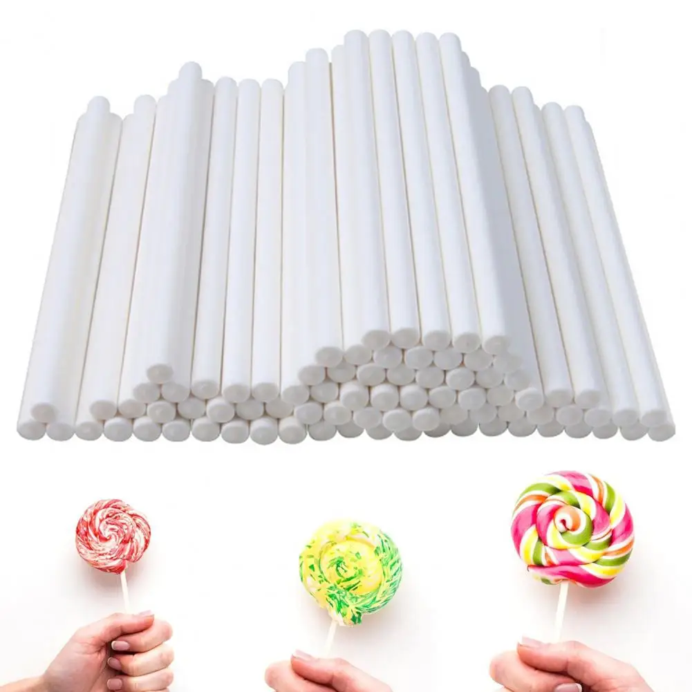 High-quality Lollipop Sticks Sturdy Lollipop Sticks Versatile Candy Paper Sticks for Dessert Decoration Cake Toppers for Cookies