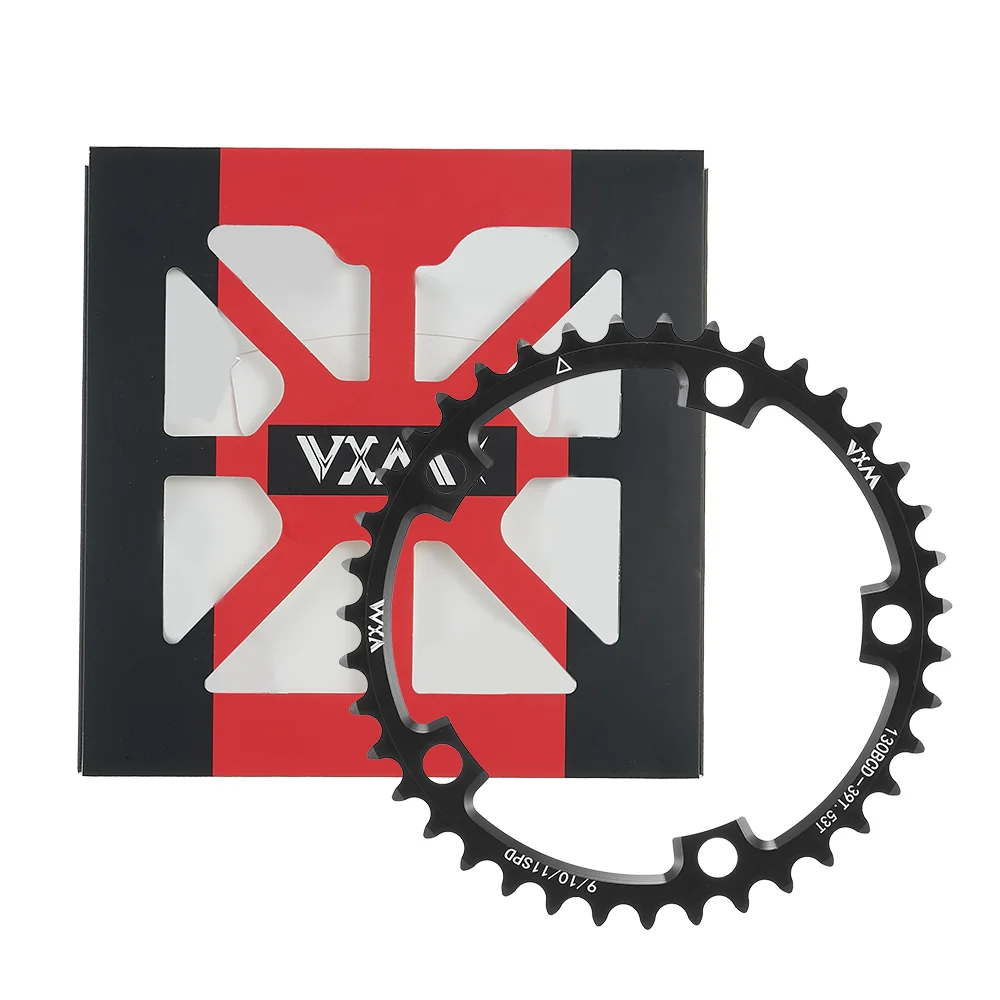 VXM Bicycle Double Chainring 130BCD 39T 53T 42T 55T 46T 56T Road Bike Crankset Riding Disc Aluminum Chainwheel Folding Bike Disc