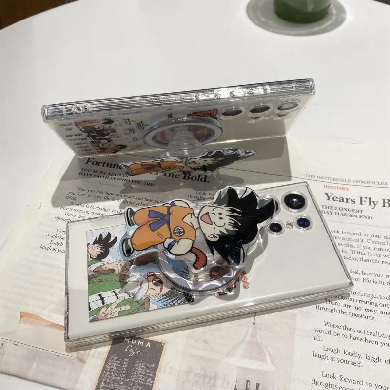 

Cartoon Anime Cute Dragon Ball dragon Soft TPU Magsafe Wireless Charge For Samsung S22 S23 S24 S25 Ultra Plus Magnetic Holder