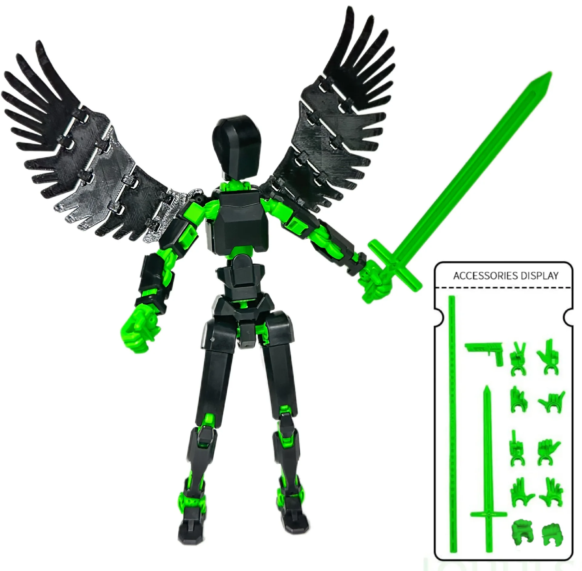 الملائكة الميكانيكية 13 شخصيات الحركة T13 الشكل ثلاثية الأبعاد مطبوعة متعددة المفاصل المنقولة محظوظ 13 عمل الشكل الدمية لتقوم بها بنفسك تجميع اللعب #6