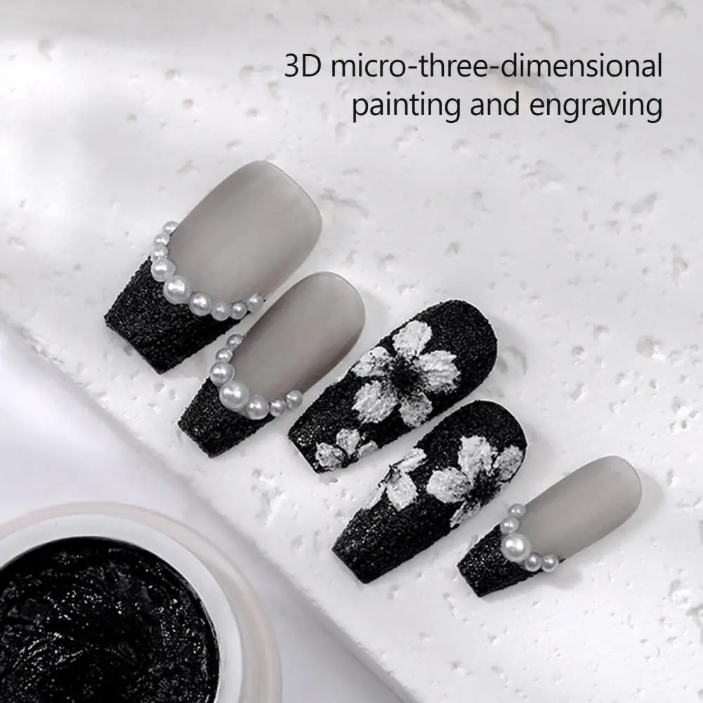 Manicure Gypsum Glue  Long Lasting   Gel Nail Polish 3D Design Nail Gel