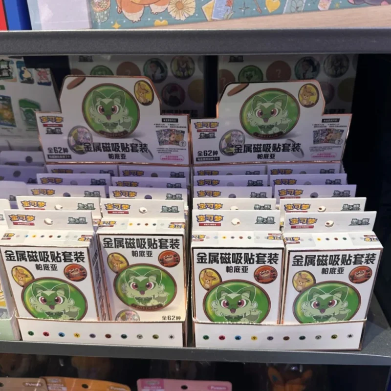 شارة ثلاجة مغناطيسية من Pokemon TCG Paldea Region V1 V2 هدية بطاقة ألعاب معدنية أصلية قابلة للجمع #3