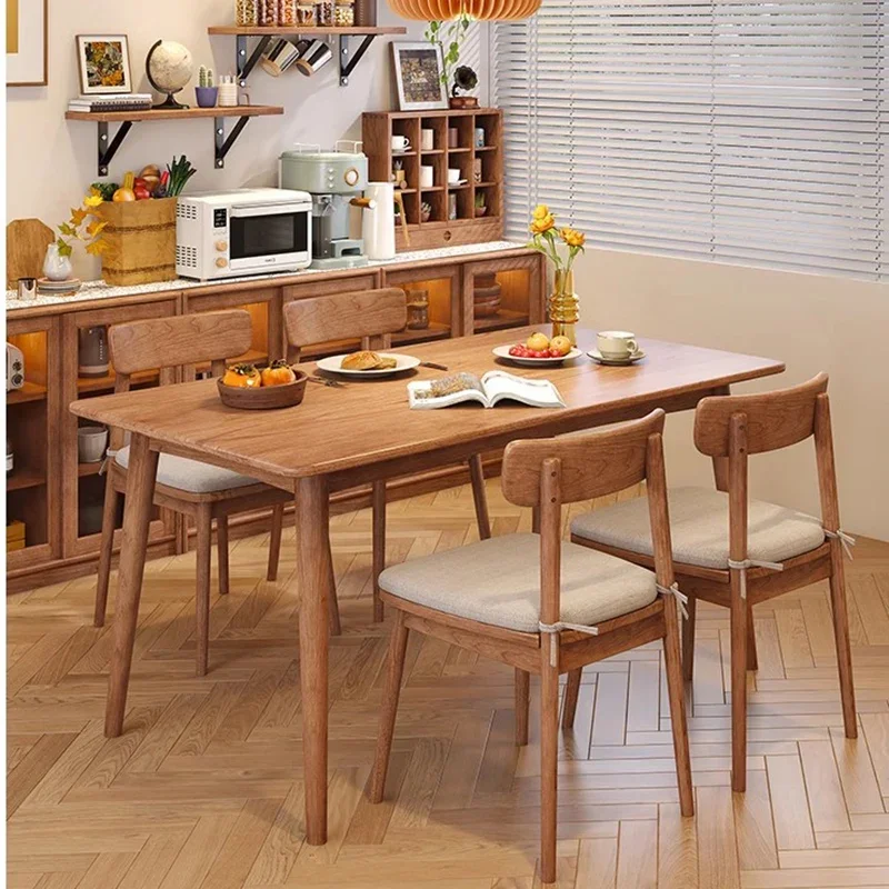 Coffee Extendable Dining Table Nordic Stools Rectangular Wood Dining Table  Pool Bedroom Mesa Comedor Furniture OK50CZ