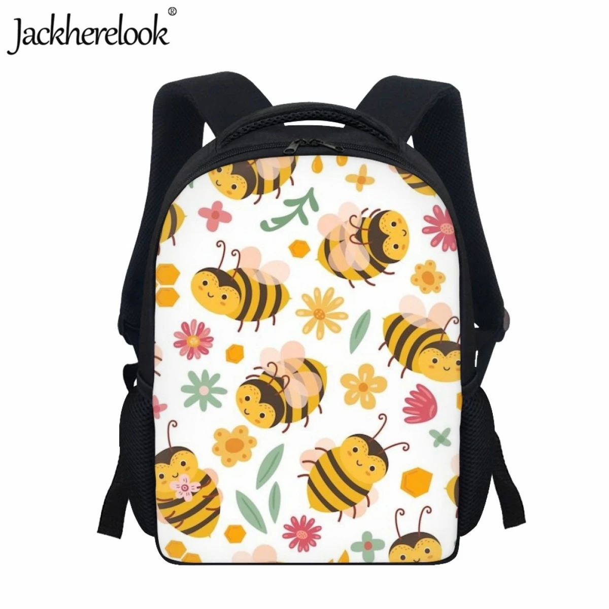 

Jackherelook Fashion New Pupils Children's School Bag Cute Cartoon Sweet Bee Printed Book Bags Kindergarten Kids Travel Backpack