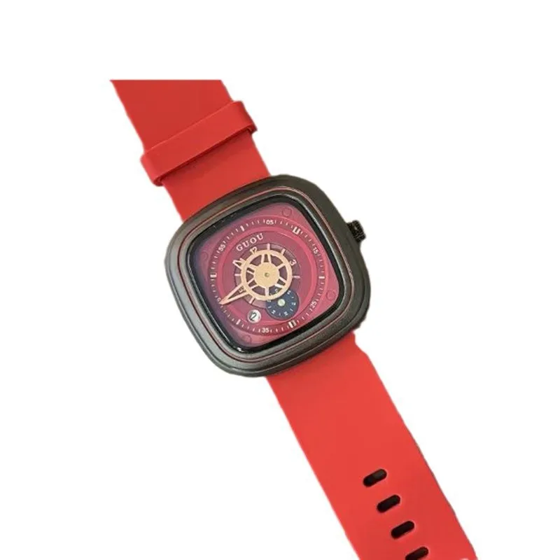 Nova moda grande mostrador luz luxo temperamento relógio feminino casual pulseira de silicone relógio feminino presente para mulher
