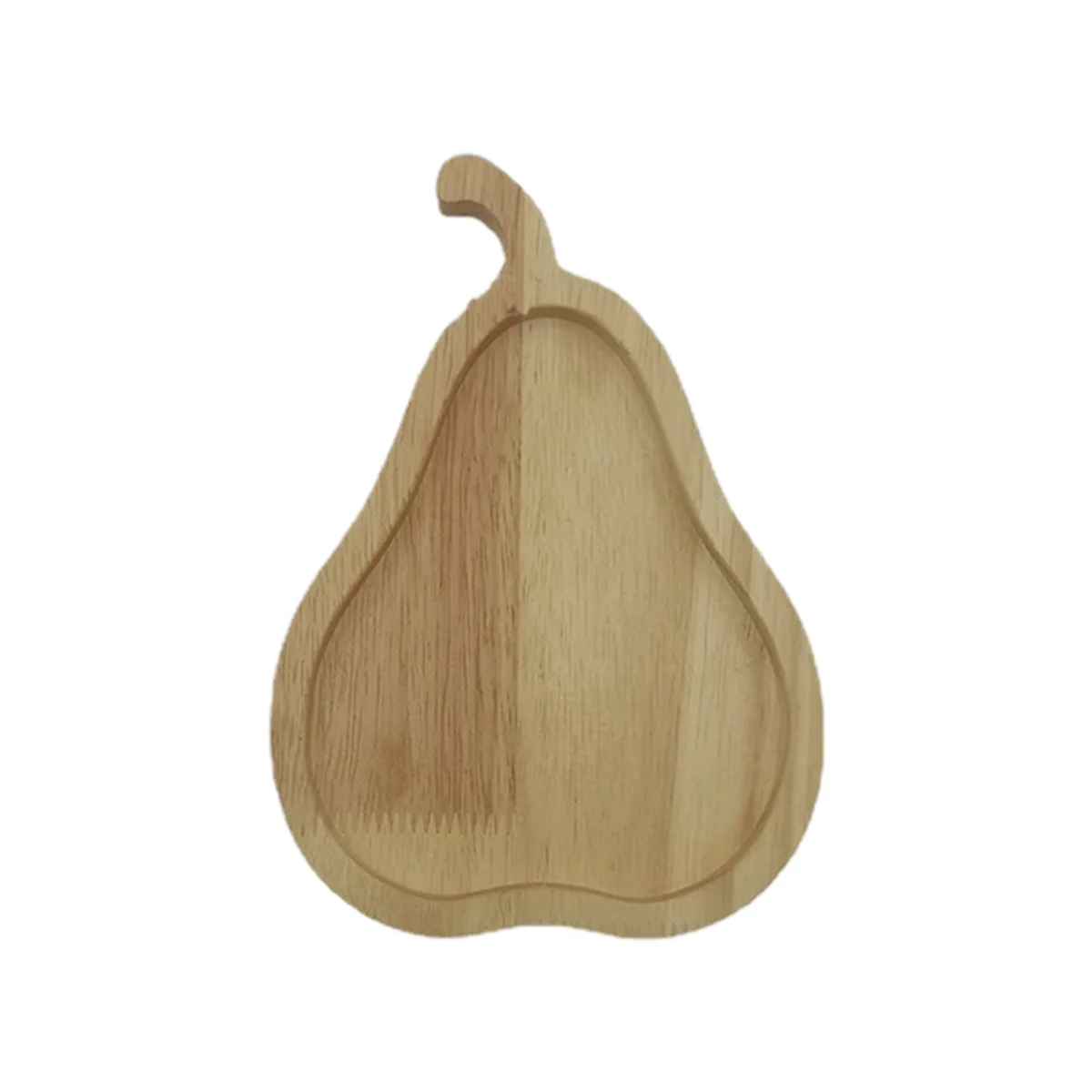 D-Snack Plate Space-Saving Storing Squirrel Wooden Snack Tray Pear Fruit Tray Nut Container Tableware Accessories