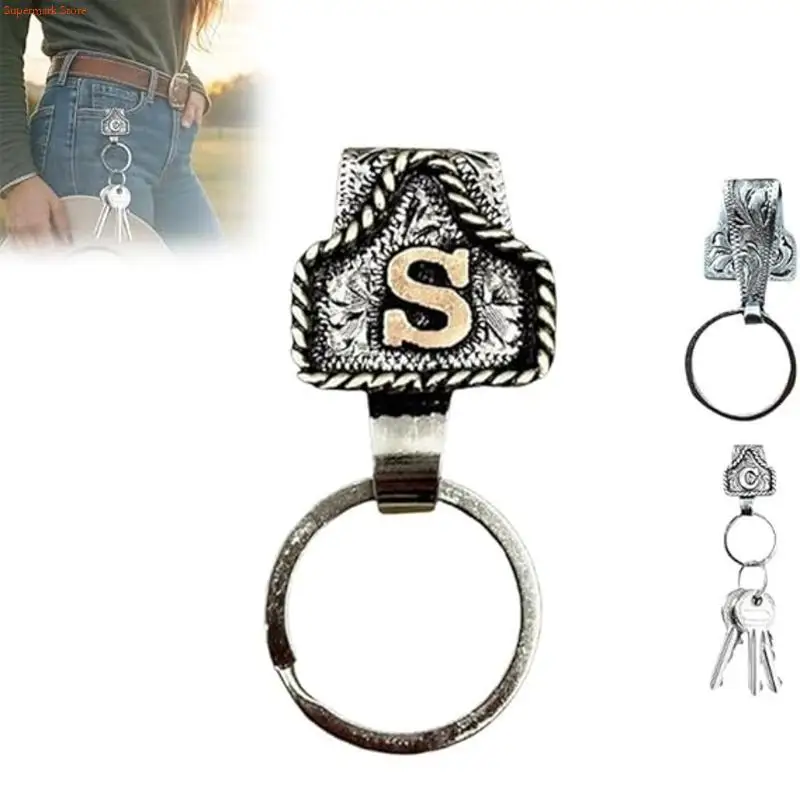 

Q5WE Heavy Duty Letter Design Keychain For Belt Quick Release Clip Men Fashion Waist Accessory Decoration