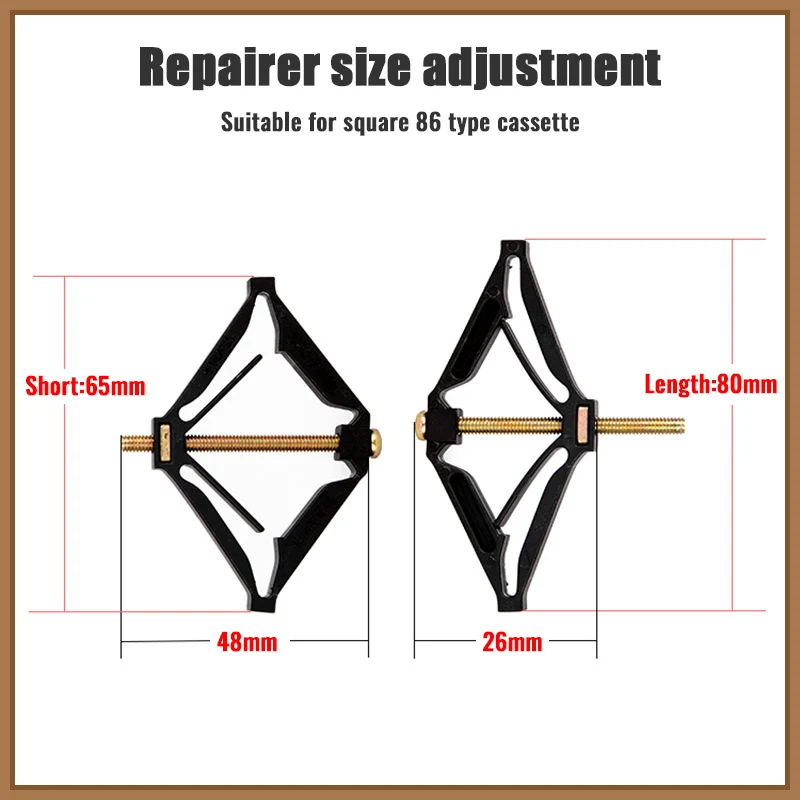 10 Sets 86mm Cassette Repairer Dark Box Repair Screw Plug Switch Old Socket Boxes Replacement Fixed Wall Repair Box Support Rod