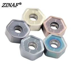 10Pcs HNMU 0906 HNMU0906 Ansn Hard Metal Inserts Milling Carbide Plates Cutting Tool Heavy Cutting Fast Feed HNMU 0906 For CNC