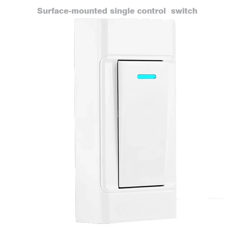 Image of Aufputz-Steuerschalter, 1, 2-Gang-1, 2-Wege, 110–250 V, Schlafzimmer-Nachttaste, Dual-Control-Mini-Kleinschalter mit Handgeklemmt