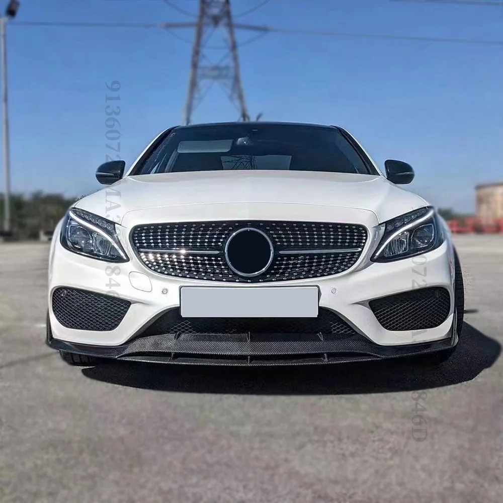 Gt Diamant Voorbumperrooster Voor Mercedes W205 Grill C205 S205 Benz C 2014-2021 C200 C260 C180 C250 C300 Coupe Amg Tuning