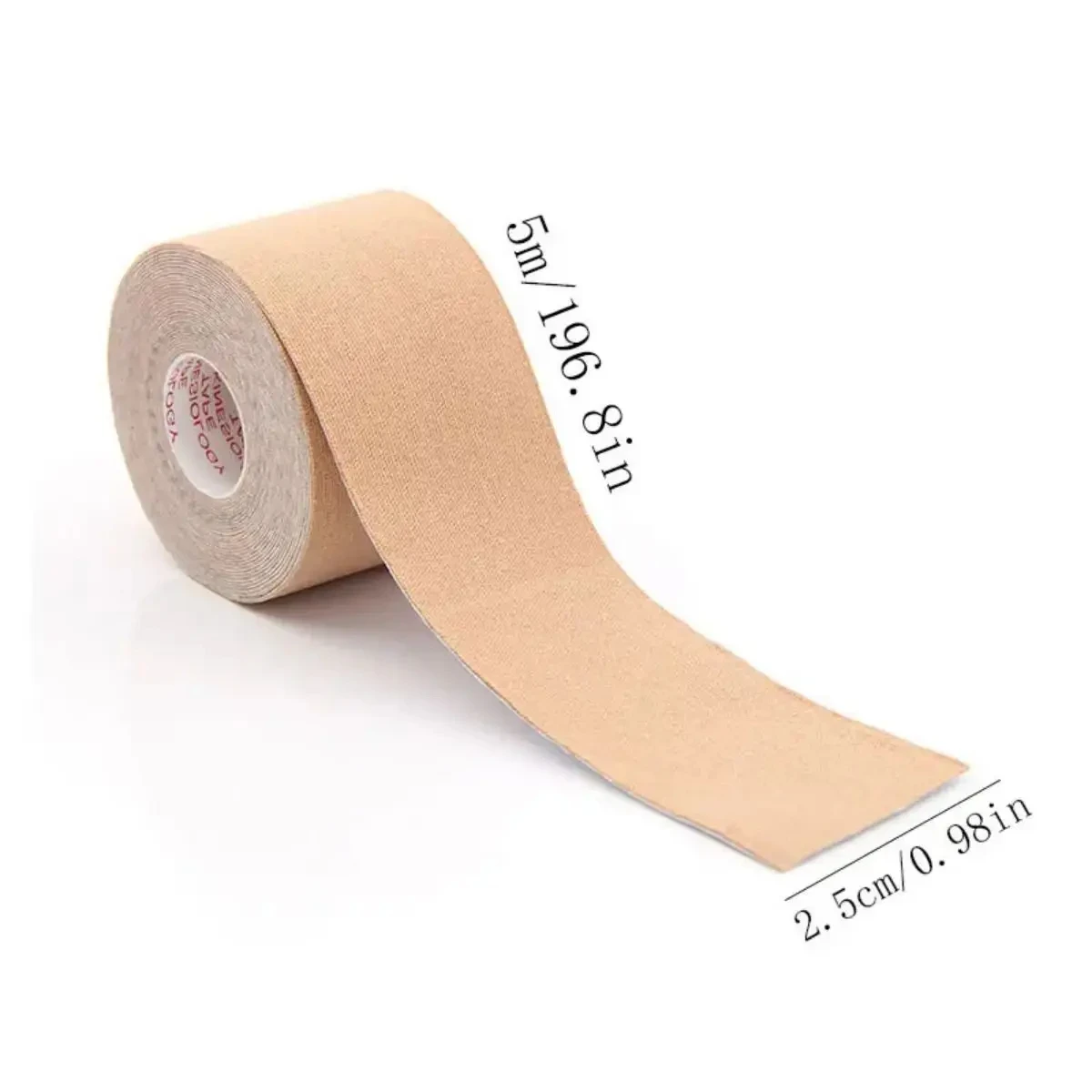 200Pcs 2.5cm*5m Kinesiology Tape, For Face V Line Neck Eyes Lifting Wrinkle Remover Sticker Tape, Facial Skin Care Tool