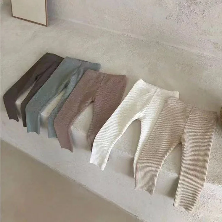 

Baby Leggings Stretch Pants for Newborn Infant Boys Girls Pure Color Cotton Blend Elastic Waist Casual Comfortable Tights