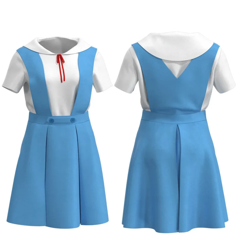 2025 New Ayanami Rei Cosplay Ayanami Rei Eve Sweet Dress Women Uniform Asuka Cos Clothing Anime Costumes ☆ wrl ☆