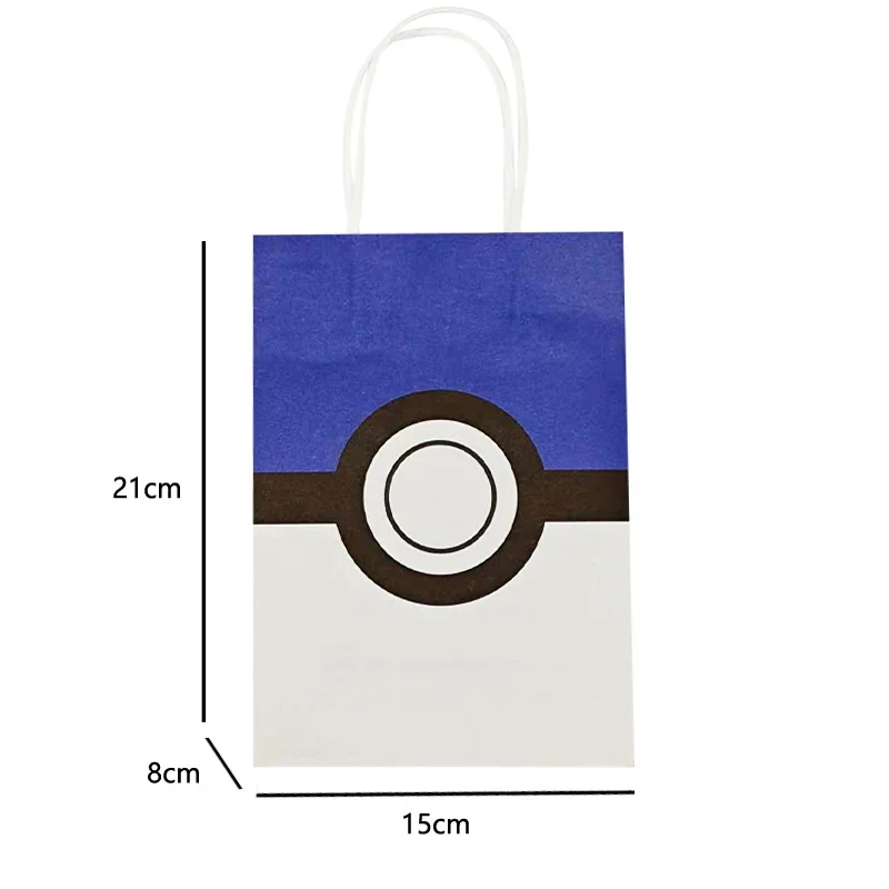 Pokemon Verpackung Tasche Geburtstag Thema Geschenk Tasche Pikachu Party Süßigkeiten Snack Geschenk Tasche Charmander Squirtle Kinder Spielzeug Geschenk