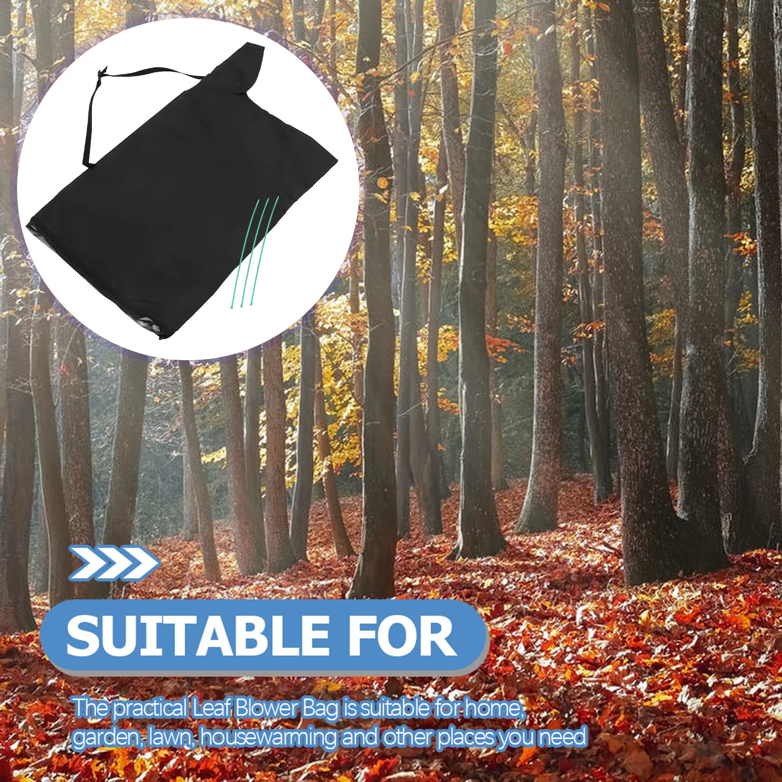 

High Capacity Leaf Blower Replacement Oxford Cloth Garden Lawn Collection Debris Removal Outdoor Home Use Storage Bag