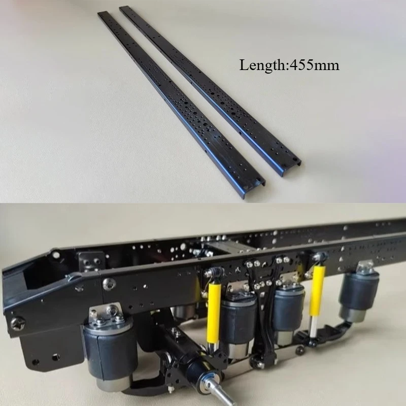 

455 мм 6x4 подушка безопасности подвеска задней оси подъемная балка для 1/14 Tamiya RC грузовик прицеп самосвал Scania Benz Actros Volvo MAN