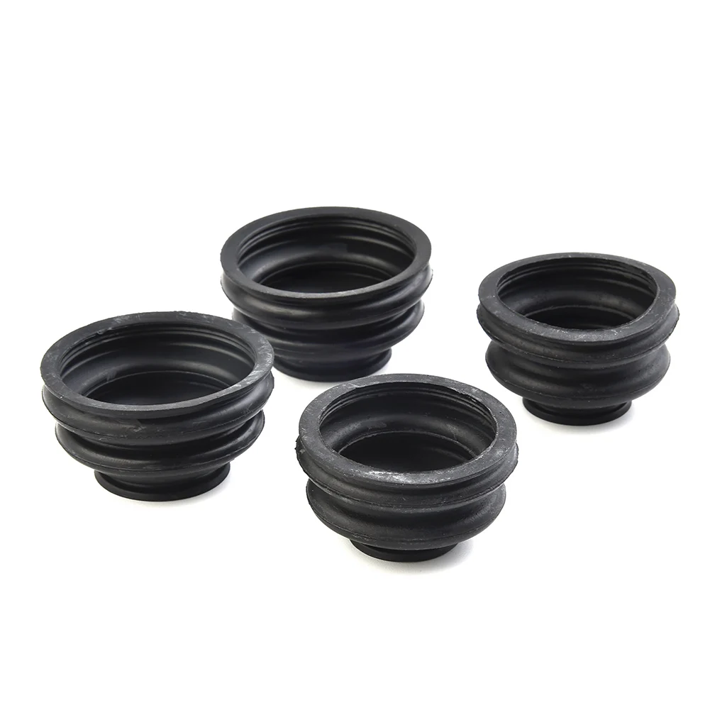 4Pcs/Set Rubber Ball Joint Rubber Dust Boot Covers Track Rod End Set Kit  With Tongue And Groove Fastening Prolongs Tire Life