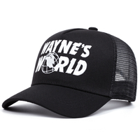 Wayne's World Embroidered baseball cap Men's and women's outdoor sports event cap American Trucker cap trend fashion