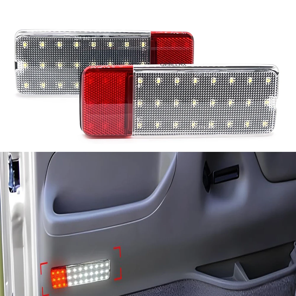 White Red Canbus LED Interior Door Panel Courtesy Lights Lamp For Ford F150 F250 F350 BRONCO 1992-1996 led Side Door Lamp