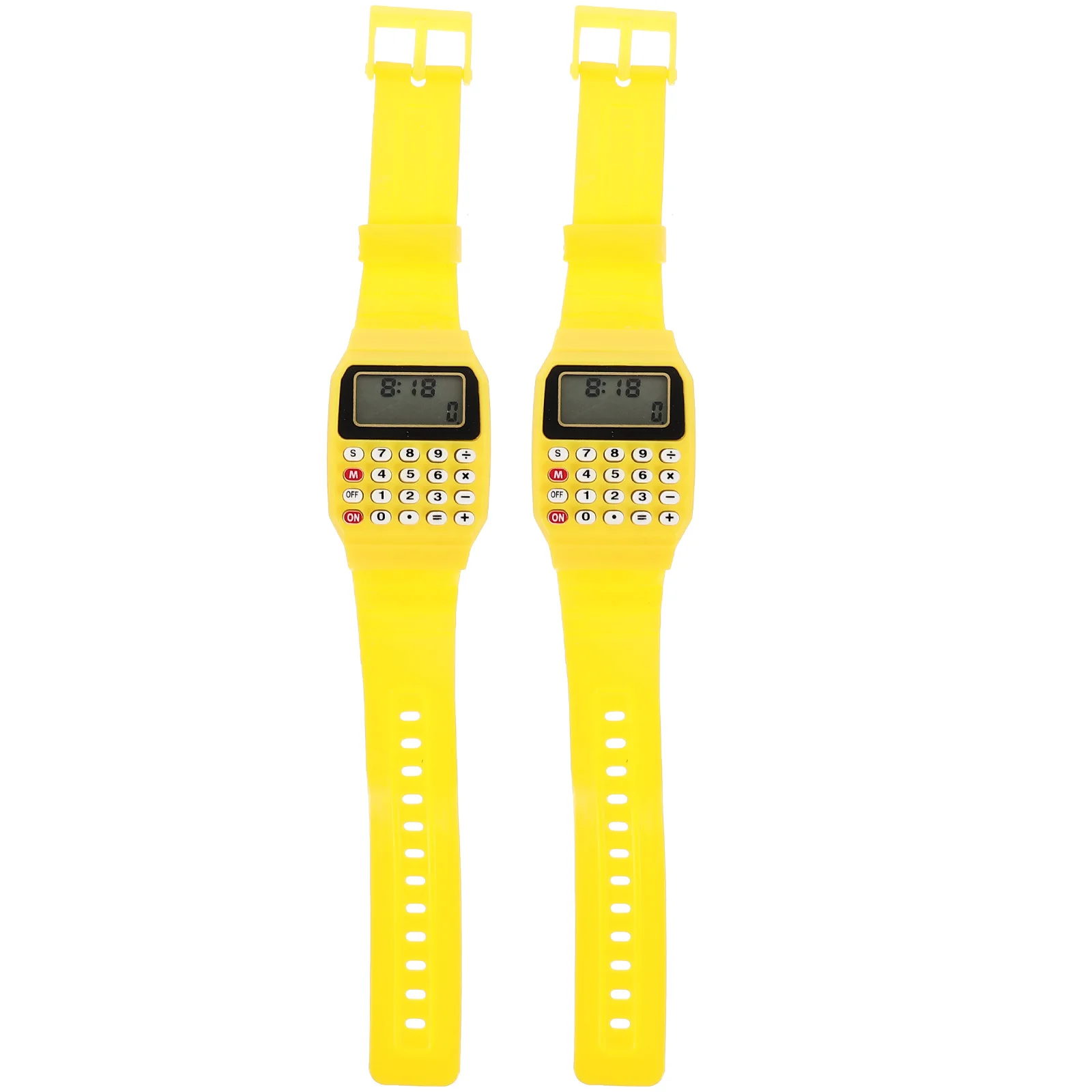

2 Pcs Computer Table Children Watch Kids Calculators Birthday Gift Digital Boys