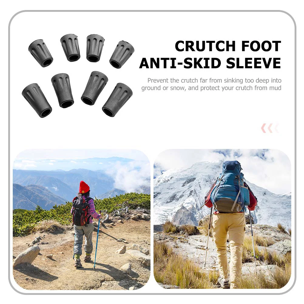 

20pcs Slip Cushion Tip Cover Universal Walking Stick Tip Rubber Pole Protector Trekking Walking Stick Tips For Hiking