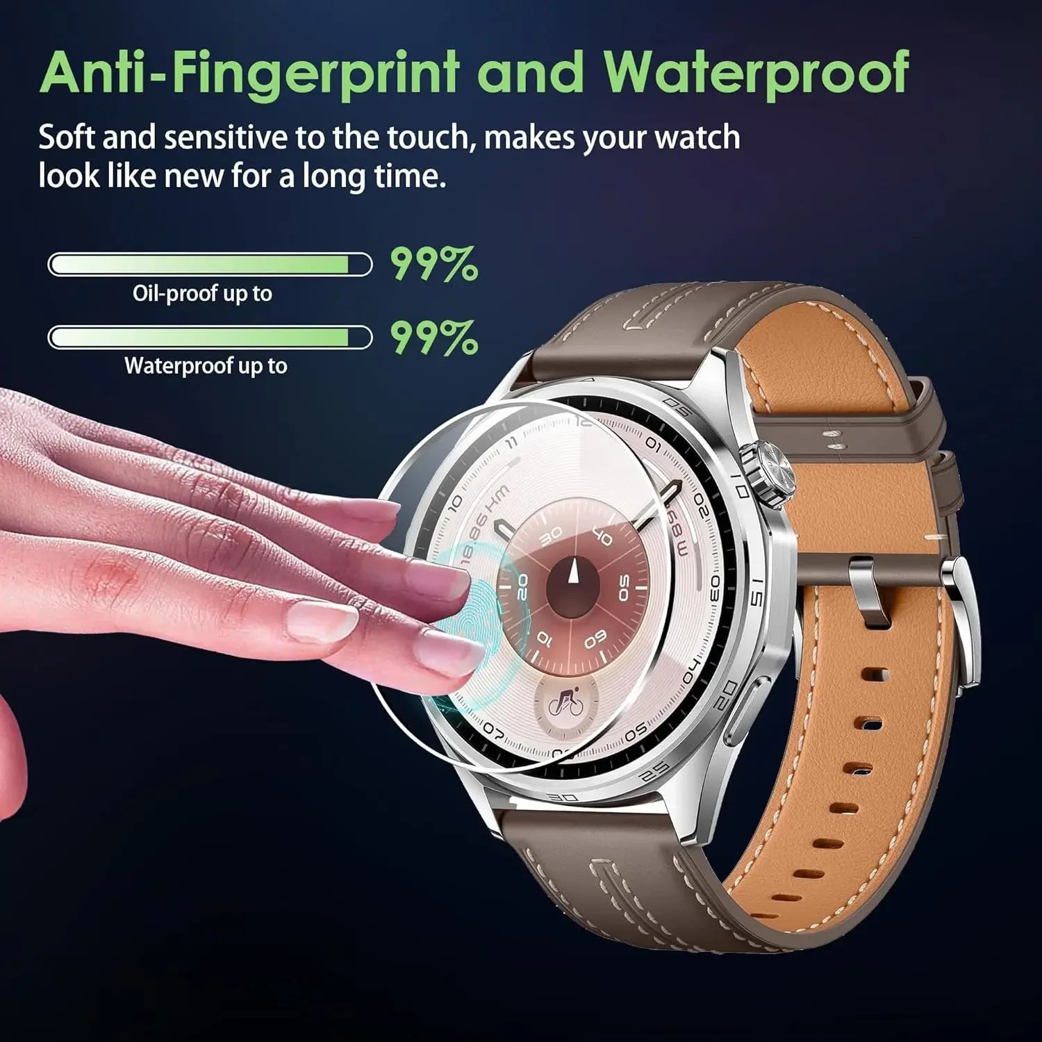 1-5PCS Tempered Glass Films for Huawei GT Watch GT 6 5 4 41mm 46mm HD Case Friendly Shockproof Screen Protectors for Watch GT6