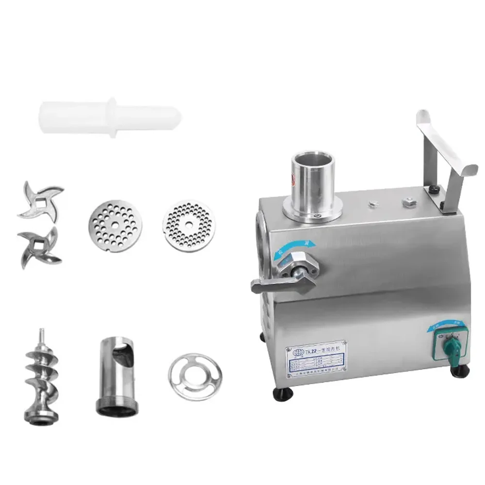 مفرمة لحم كهربائية على الطراز الإيطالي 220 كجم/ساعة محرك 1100 وات 3 أحجام طحن مقاومة للصدأ من الفولاذ المقاوم للصدأ لطحن لحم البقر وأغذية الحيوانات الأليفة #3
