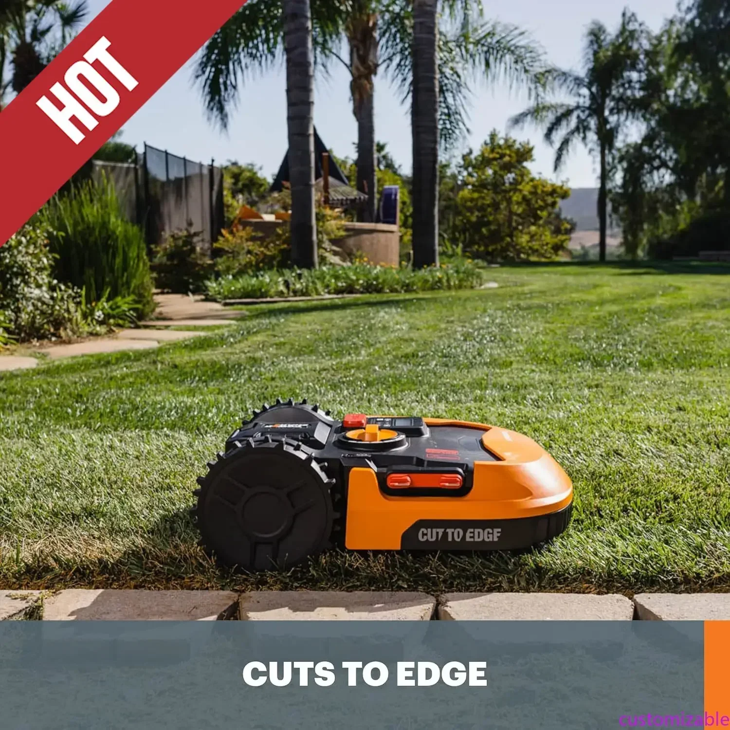 

Настраиваемая роботизированная газонокосилка 20В 2.0Ач для участков до 0.8 акров / 5,445 кв. футов. Power Share - WR165 (Аккумулятор и зарядное устройство в комплекте)