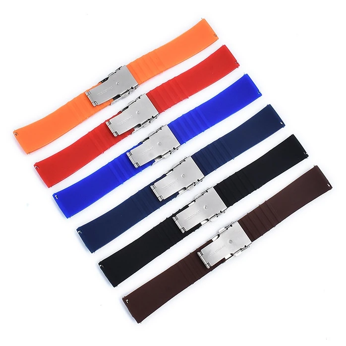 18/20/22/24mm Tire Pattern Silicone Watch Straps Rubber Quick Release Band for Smart Watch Women Men Universal Bracelet