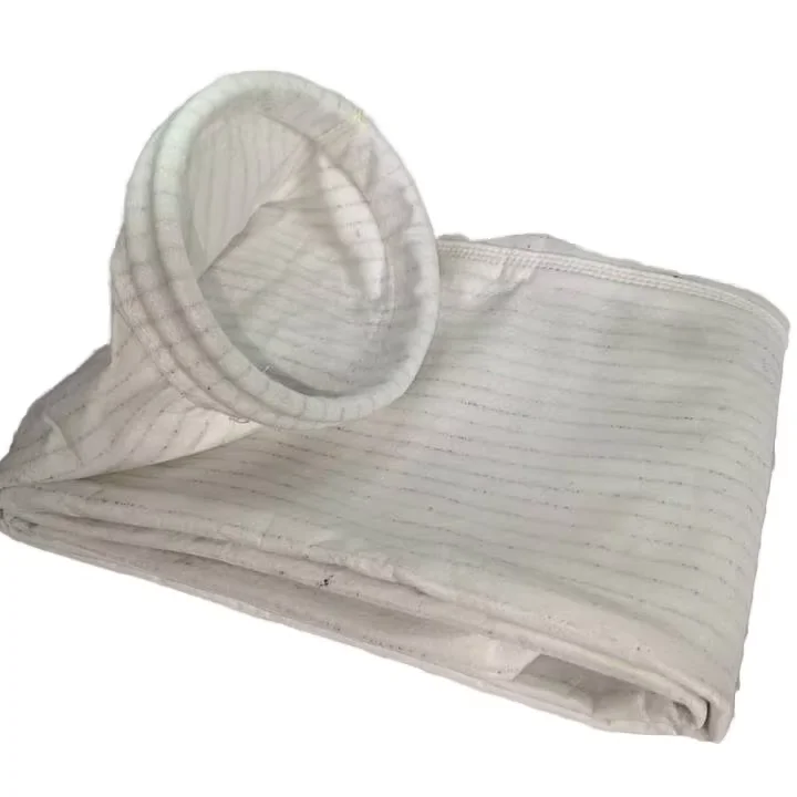 Sacchetto filtro in pellicola PE antistatica a strisce per una efficiente pompa centrale per la filtrazione di particelle di polvere per un'ambiente di lavoro industriale migliorato