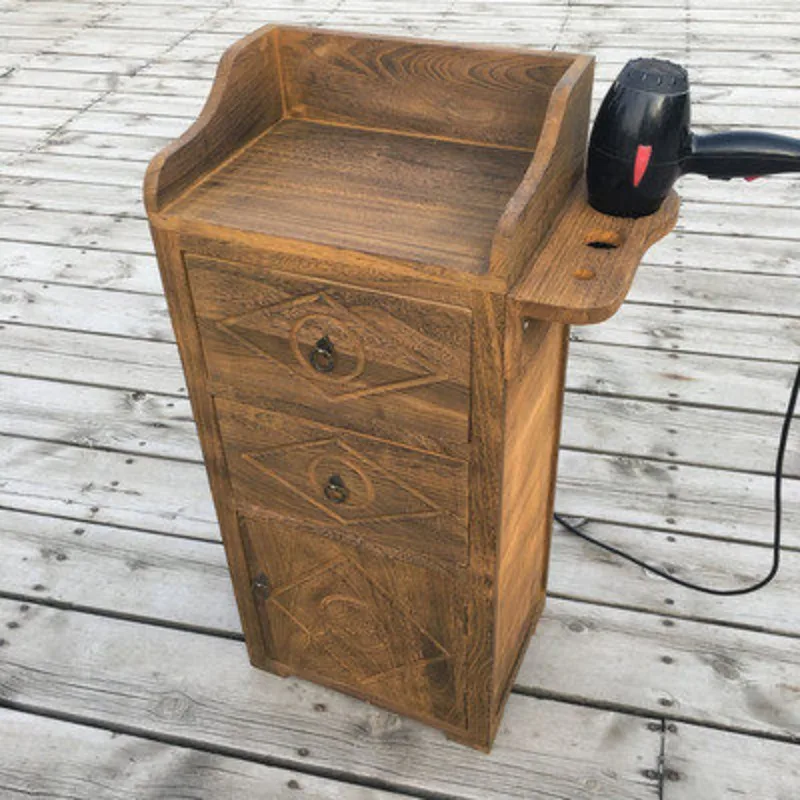 Barber shop tool cabinet, hairdresser special tool table, tool cart, hairdresser, hairdresser small haircut cabinet, wooden cabi