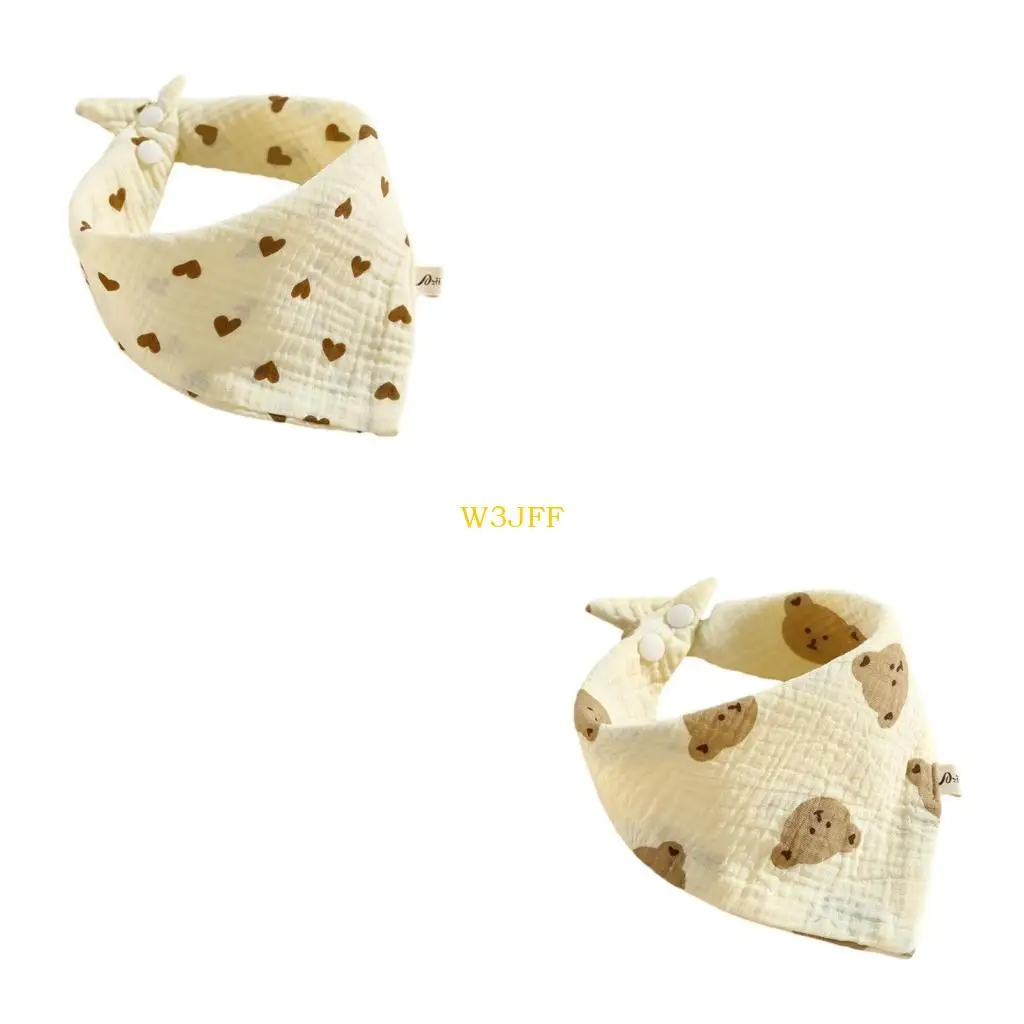 

W3JF Baby Bandana Dribble Bibs Baby Drooling Bibs Baby Teething Infant Bibs Absorbent