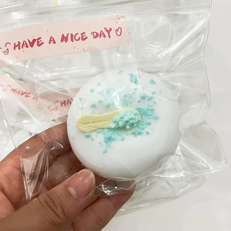 Ice Cream Shaped Fluid Texture Soft Squeeze Stress Relief Ornament Mood Calming Desktop Decor Home Office Relax Daily Accessory