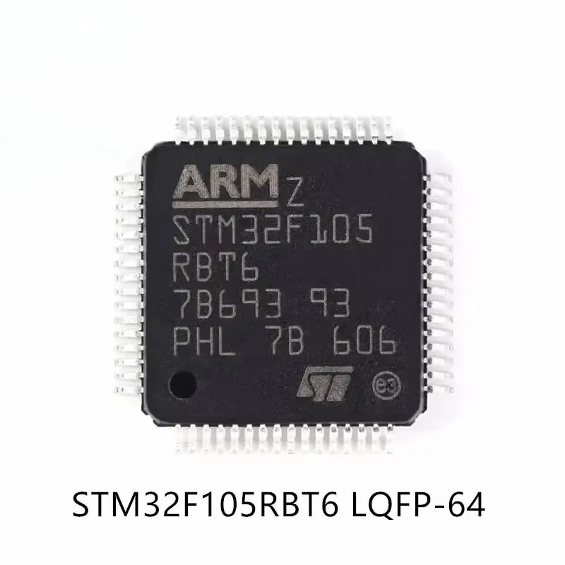 STM32F105RBT6 STM32 F105RB F105RBT6 32F105RB STM32F105 LQFP-64 ARM Cortex-M3 32 Bit Microcontroller Chip MCU IC Controller