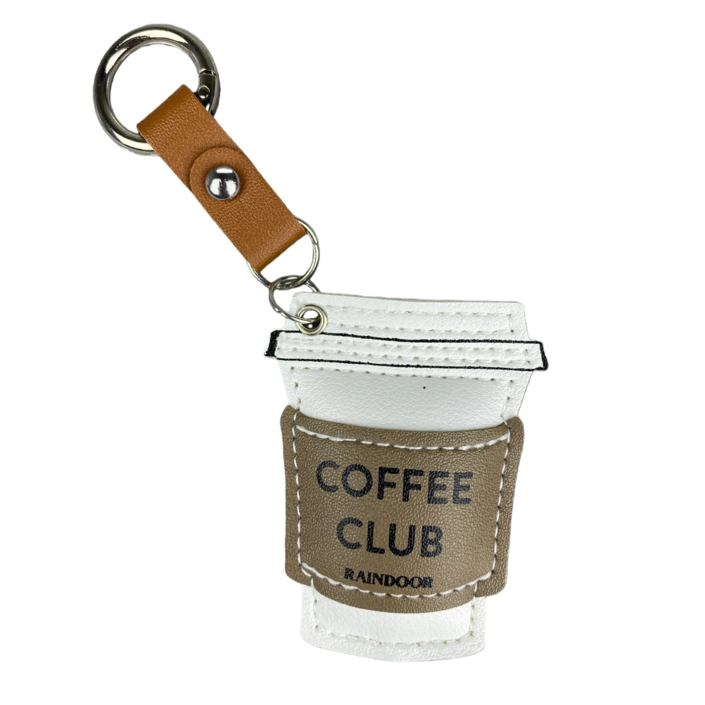 Nur Chill Vibes: Schlüsselanhänger-Set aus PU-Leder für einen lässigen Lifestyle. Verfügt über entspannende Charms wie Kaffee, Sport, Reise-Geschenke – Detail 8