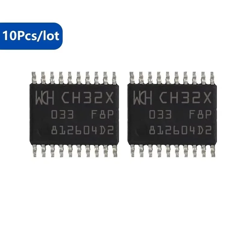 CH32X033 Industrial Grade 32-bit USB+USB PD MCU 10Pcs/lot