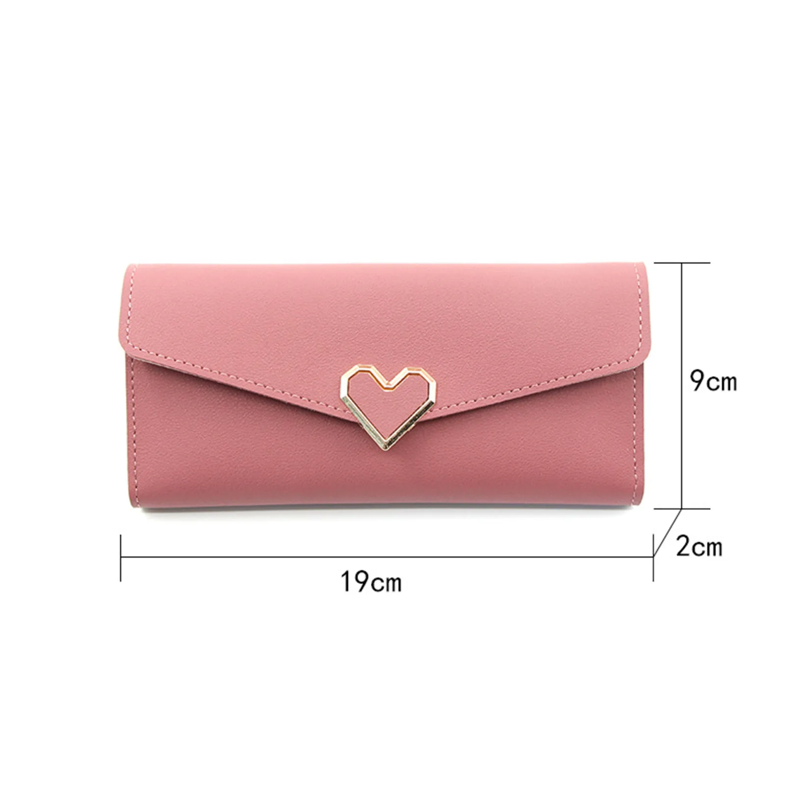 Women Wallet PU Leather Purse Female Long Wallets Luxury Love Heart Money Pouch Handbag For Women Coin Purse Card Holders Clutch