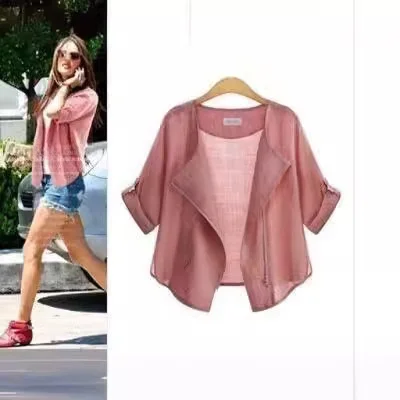 

Новинка 2025, женская верхняя одежда больших размеров, однотонная, Long Sve, солнцезащитная одежда, современная летняя одежда из тонкого полиэстера