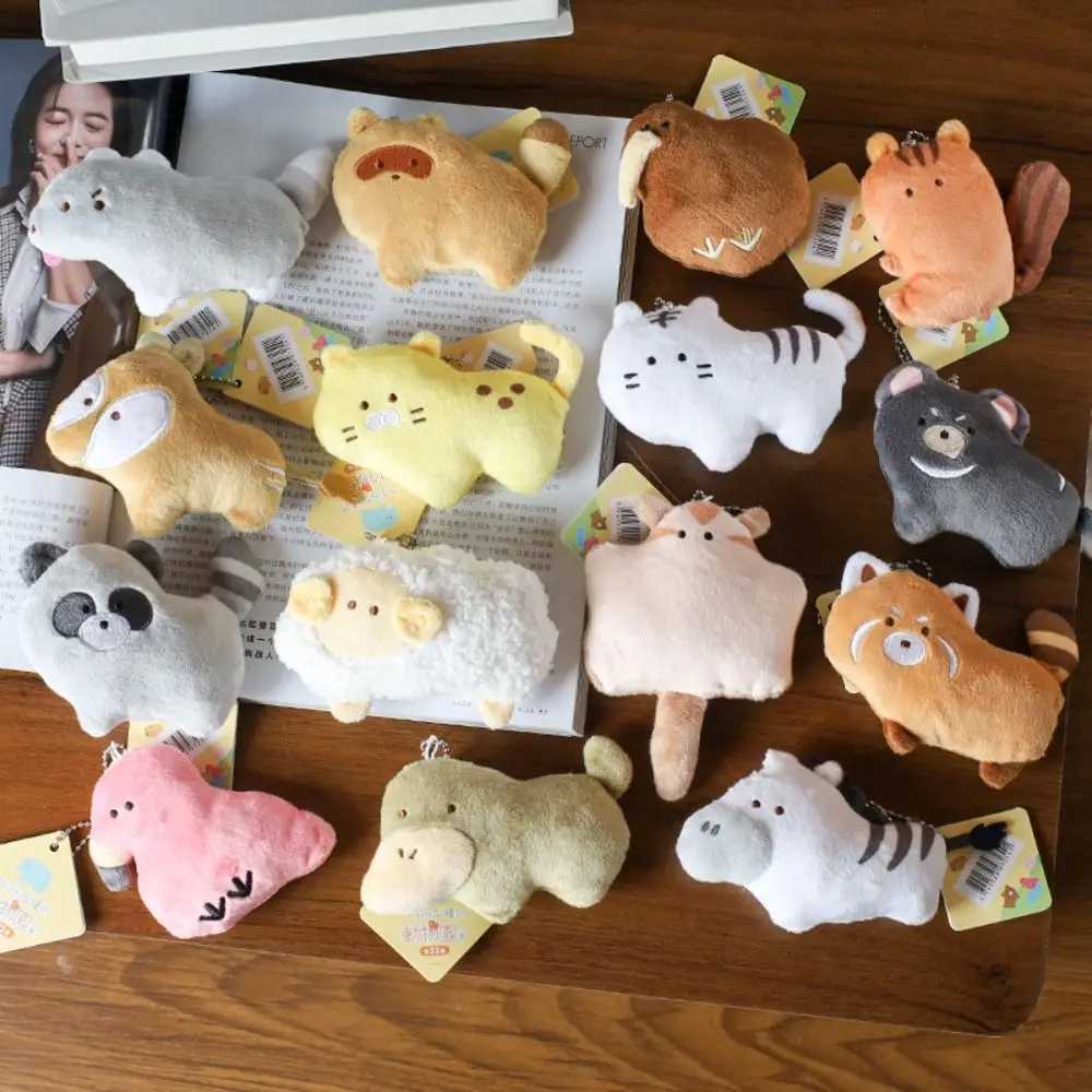 Creative Cartoon Aquarium Plushies Pendant Stuffed Shark Fish Keyring Soft Penguin Backpack Decor