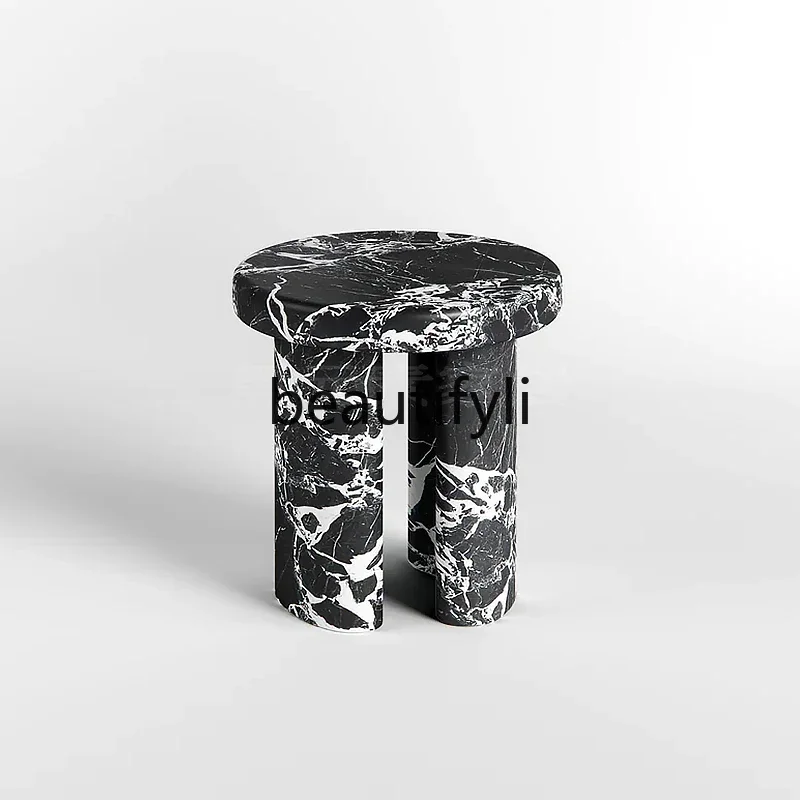 

Black marble edge few small apartment sofa small coffee table