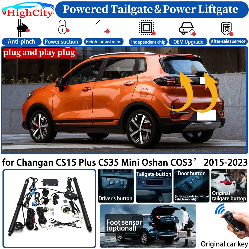 for Changan CS15 Plus CS35 Mini Oshan COS3° 2015-2023 Automatic Smart Powered Tailgate Power Liftgate Intelligent Trunk Lift Kit