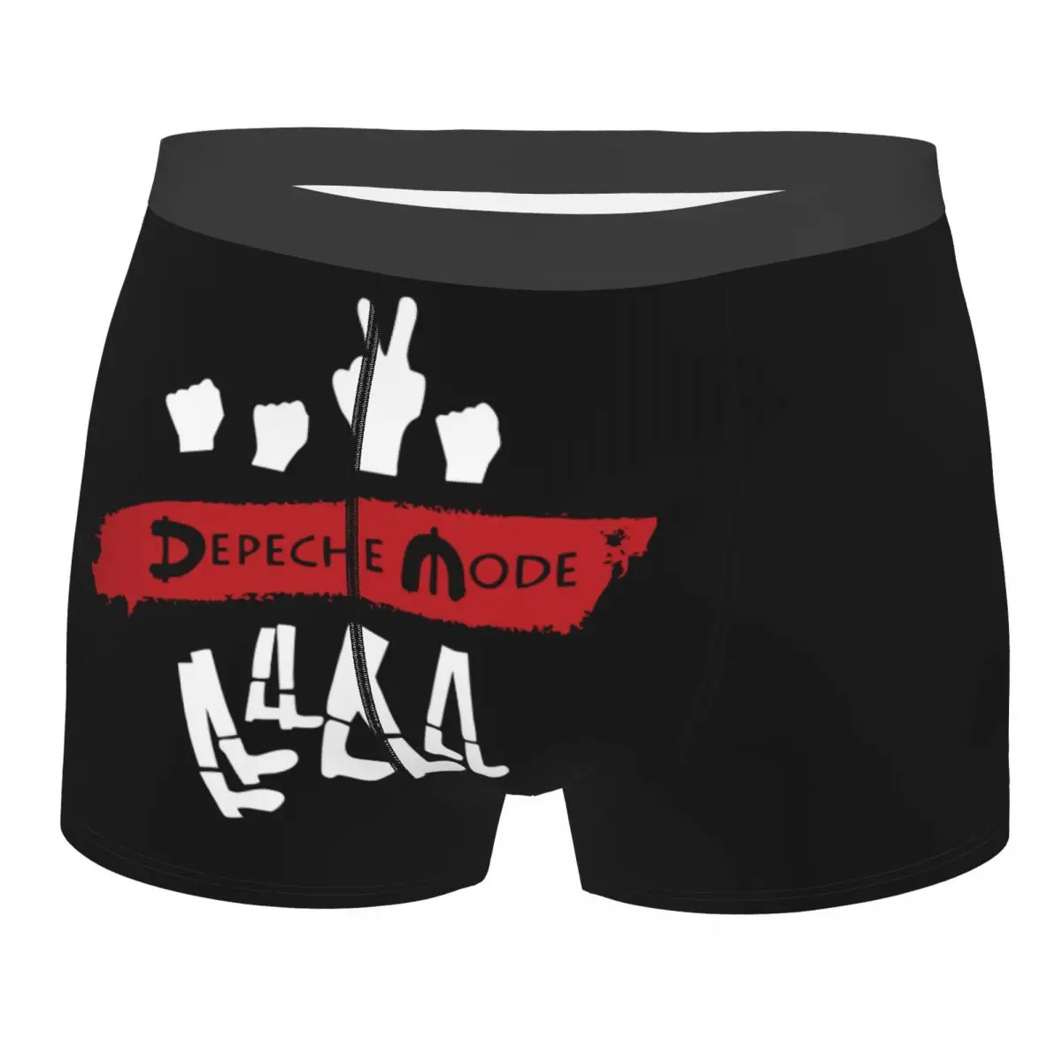 

Пользовательские Depeche Cool Mode электронные рок-боксеры для мужчин, нижнее белье с 3D принтом, трусы, эластичные трусы