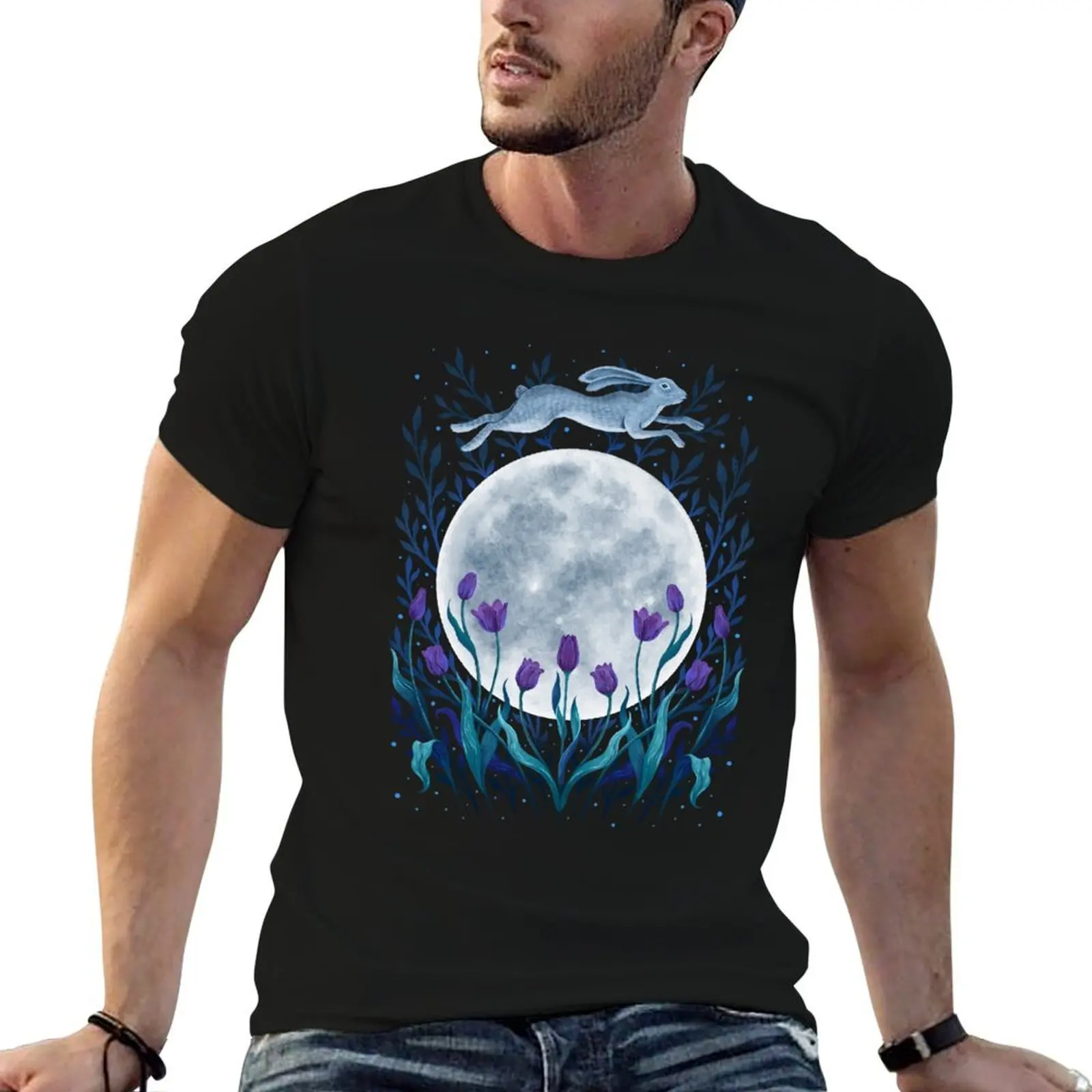 

Easter Moon T-Shirt printed t shirts for man t shirt custom print T-Shirt
